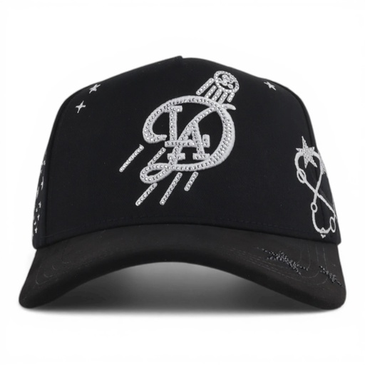 BIGG BOSS LA DODGERDS CRYSTAL BLK/WHT