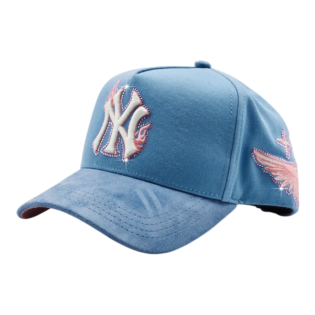 DREAMER HATS NY FLAMES BABY BLUE