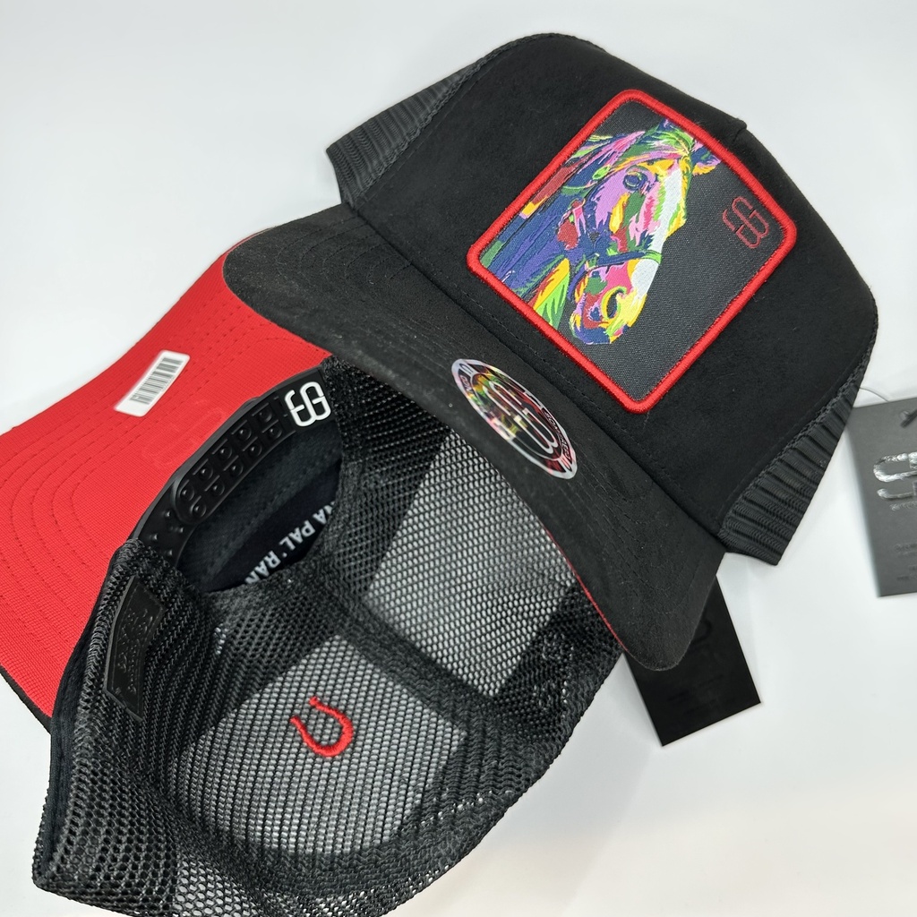 SOMBRERO BLANCO FRISON NEGRA