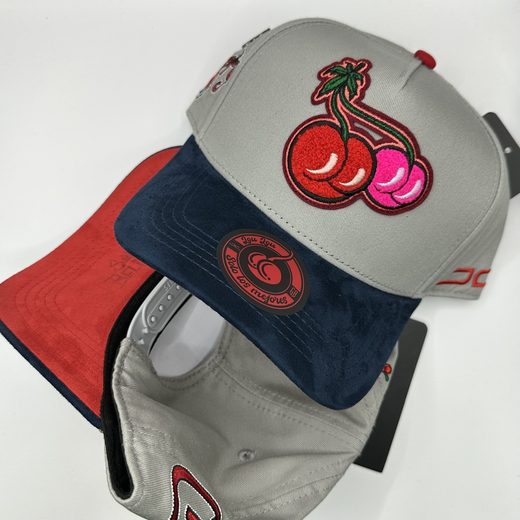 JC HATS LOU LOU CHERRY GRAY