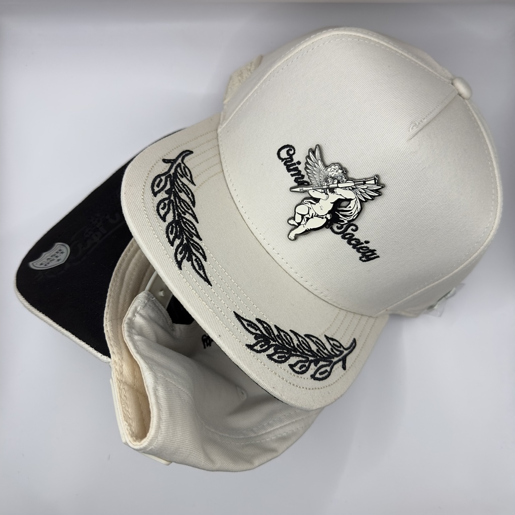 CASH ONLY BLACK ANGEL AND WHITE