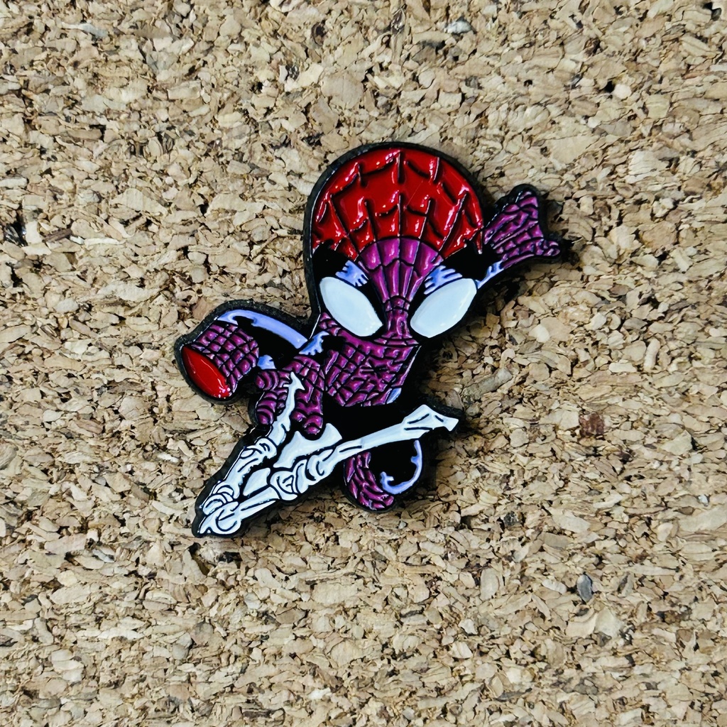 PIN SPIDERMAN PURPLE/RED