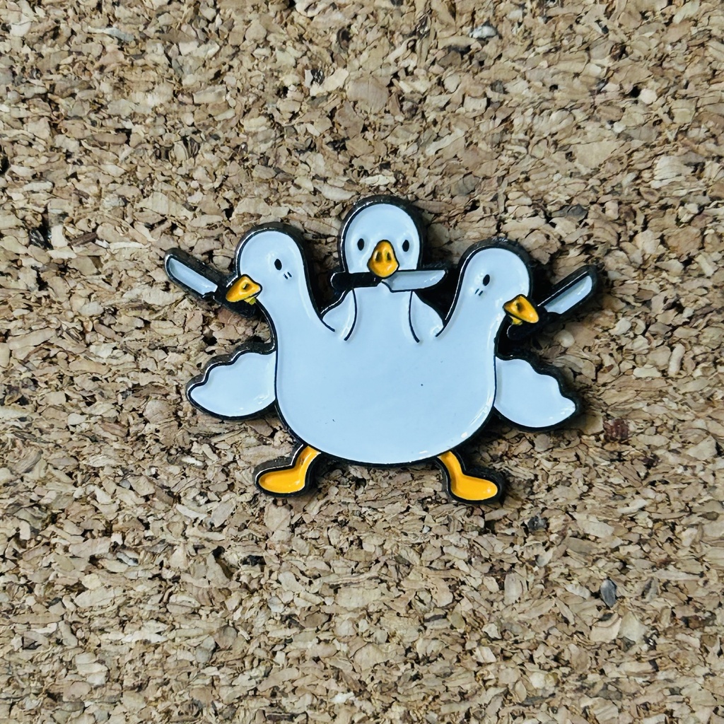 PIN GANZOS BLANCOS