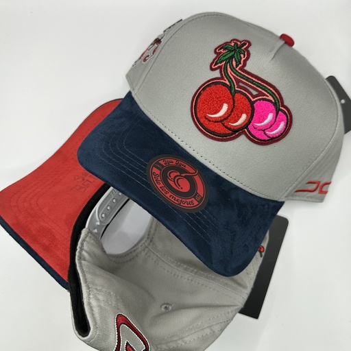 JC HATS LOU LOU CHERRY GRAY