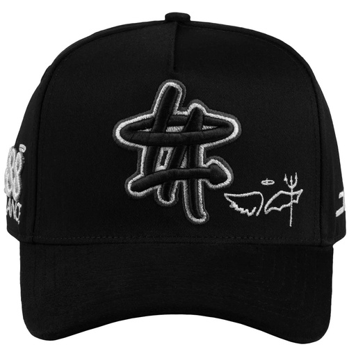 JC HATS LA BAD INFLUENCER BLACK SILVER