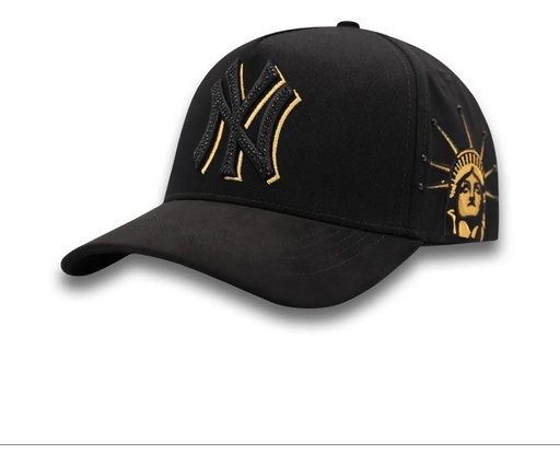 BIGG BOSS X KEVIN HATS  101 NY NEGRA/DORADO