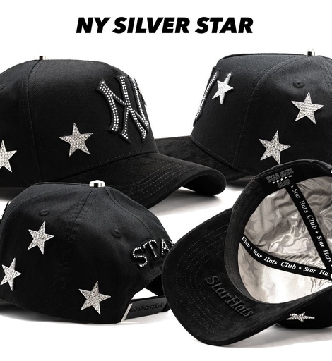STAR HATS NY SILVER