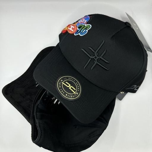 JC HATS DOUBLE CURVE BLACK
