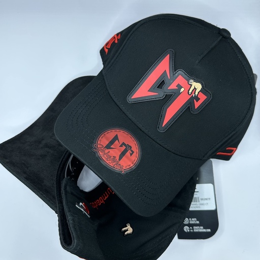JC HATS NATANAEL CANO CT BLACK RED
