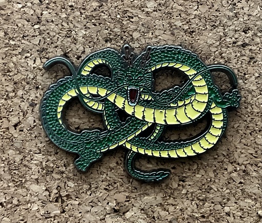 PIN DRAGON BALL, DRAGO GREEN