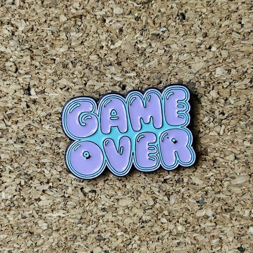 PIN GAME OVER ROSA Y VERDE